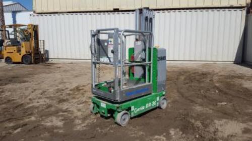 2009 GENIE GR20 PERSONNEL LIFT, 350#, electric, 20' lift, 384 hours indicated. s/n:GR09-14255