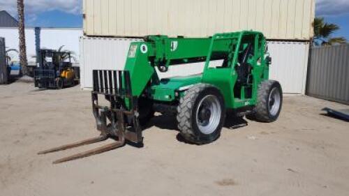 2011 SKYTRAK 8042 ROUGH TERRAIN REACH FORKLIFT, 8,000#, 42' reach, 3-stage, 4x4x4, diesel, canopy, foam filled tires, 2,171 hours indicated. s/n:160041824