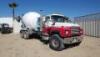 1995 MACK RD600 MIXER TRUCK, diesel, 9-speed, pto, in-cab controls, 10.5 cubic yard mixer, 50 gal water tank, booster axle, alum wheels, (3) extra 4' chute extensions. s/n:1M2P264C2SM018863 - 2