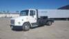 2000 FREIGHTLINER FL50 FLATBED UTILITY TRUCK, Cat 7.2L diesel, automatic, 7,000# front, 14' bed, pto, hydraulic winch, 11,000# rear, alum wheels, tow package. s/n:1FV3EJFD6YHG94180