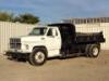 1989 FORD F700 BOBTAIL DUMP TRUCK, 6.6L diesel, 5-speed, approx. 200 gallon tack pot, 3 yard box, ditch gate, tow package. s/n:1FDNK74P0KVA29029