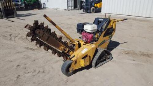 2010 VERMEER RTX100 WALK BEHIND TRENCHER, Honda GX390 gasoline, 4' trencher. s/n:1VR9071R7A1000330