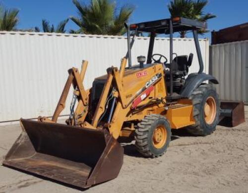 2005 CASE 570MXT SKIPLOADER, gp bucket, 4x4, canopy, rear scraper. s/n:JJG0301935