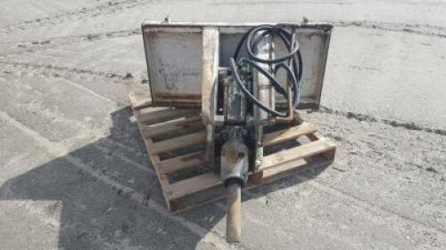 KENT HYDRAULIC BREAKER ATTACHMENT, fits skidsteer. **(LOCATED IN COLTON, CA)**