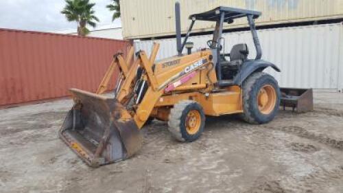 2002 CASE 570MXT SKIPLOADER, 4-in-1 bucket, 4x4, canopy, rear scraper. s/n:JJG0300597