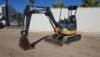 2008 JOHN DEERE 27D MINI HYDRAULIC EXCAVATOR, gp bucket, aux hydraulics, backfill blade, canopy. s/n:FF027DX224956