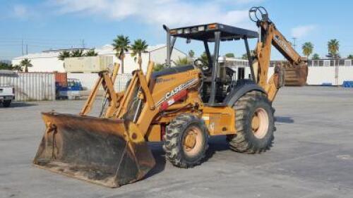 2007 CASE 580SM+ SERIES 2 LOADER BACKHOE, 4-in-1 bucket, 4x4, canopy, extension hoe. s/n:N7C431096