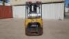 2001 CATERPILLAR GC25K FORKLIFT, 5,000#, 80" mast, 4-stage, 240" lift, sideshift, lpg, canopy. s/n:AT82C07075 - 3