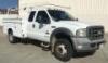2006 FORD F450XL SUPER DUTY EXTENDED CAB UTILITY TRUCK, 6.0L diesel, automatic, a/c, 5,600# front, 8' utility body, 12,000# rears, ladder rack, tow package. s/n:1FDXX46P86EB28080 - 2
