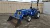 2014 NEW HOLLAND WORKMASTER 35 UTILITY TRACTOR, 3cyl 33hp diesel, gp bucket, 2015 New Holland 110TL front bucket attachment, 4x4, pto, 3-point hitch, 805 hours indicated. s/n:2211015258
