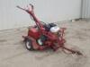 BARRETO 1320 WALK BEHIND TILLER, Honda gasoline. W/1996 BARRETO TRAILER. - 2