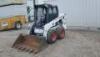 2016 BOBCAT S450 SKIDSTEER LOADER, gp bucket, aux hydraulics, canopy, 646 hours indicated. s/n:AUVB12737