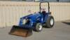 2014 NEW HOLLAND WORKMASTER 35 UTILITY TRACTOR, LS 3cyl 33hp diesel, 110TL front loader attachment, 4x4, pto, 752 hours indicated. s/n:2211015281