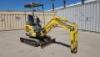 2008 YANMAR VIO-17 MINI HYDRAULIC EXCAVATOR, aux hydraulics, backfill blade, expandable tracks, canopy, 2,097 hours indicated. s/n:01728B - 2