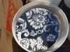 APPROX. (125) BLACK AND WHITE DAMASK PRINT SALAD PLATES **(On site and absentee bidding only. Your online absentee bid will not be accepted after 7:00 a.m. on April 27th)**