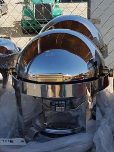 (2) SILVER CHAFING DISHES **(On site and absentee bidding only. Your online absentee bid will not be accepted after 7:00 a.m. on April 27th)**