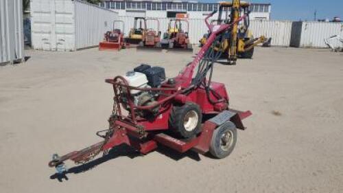 BARRETO 1320 WALK BEHIND TILLER, Honda gasoline. s/n:2777. W/TILLER TRAILER. s/n:E650297