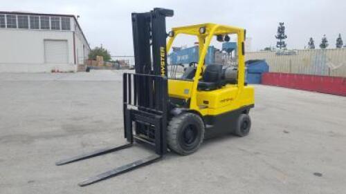 2005 HYSTER H60FT FORKLIFT, 6,000#, 86" mast, 3-stage, 122" lift, sideshift, lpg, canopy. s/n:L177B03393C