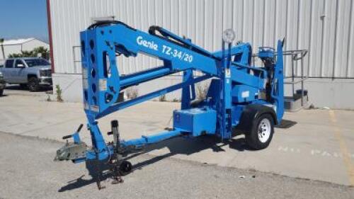 2006 GENIE TZ-34/20 BOOMLIFT, electric, 34' articulated boom, outriggers, portable. s/n:TZ3406-359