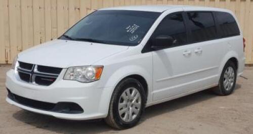 s**2014 DODGE CARAVAN VAN, 3.6L gasoline, automatic, a/c, pw, pdl, pm, 54,567 miles indicated. s/n:2C4RDGBG7ER393555 **(DEALER, DISMANTLER, OUT OF STATE BUYER, OFF-HIGHWAY USE ONLY)**