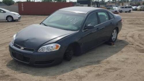 s**2008 CHEVROLET IMPALA SEDAN, 3.5L gasoline, automatic, a/c, pw, pdl, pm, 97,956 miles indicated. s/n:2G1WB58K181357574 **(DEALER, DISMANTLER, OUT OF STATE BUYER, OFF-HIGHWAY USE ONLY)** **(DOES NOT RUN)**
