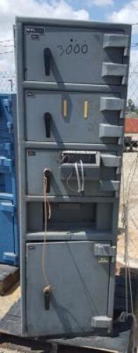 EXL 4-DOOR SAFE, 22"x25"x70". **(LOCATED IN COLTON, CA)**