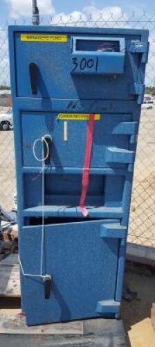 3-DOOR SAFE, 22"x25"x58 1/2". **(LOCATED IN COLTON, CA)**