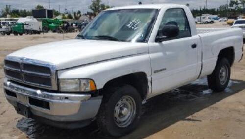 s**2001 DODGE RAM 1500 PICKUP TRUCK, 5.2L gasoline, automatic, a/c. s/n:1B7HC16Y51S323687 **(DEALER, DISMANTLER, OUT OF STATE BUYER, OFF-HIGHWAY USE ONLY)**