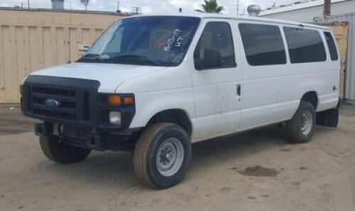 s**2009 FORD E350 VAN, 5.4L gasoline, automatic, a/c, pw, pdl, pm. s/n:1FTSS34LX9DA15362 **(DEALER, DISMANTLER, OUT OF STATE BUYER, OFF-HIGHWAY USE ONLY)**