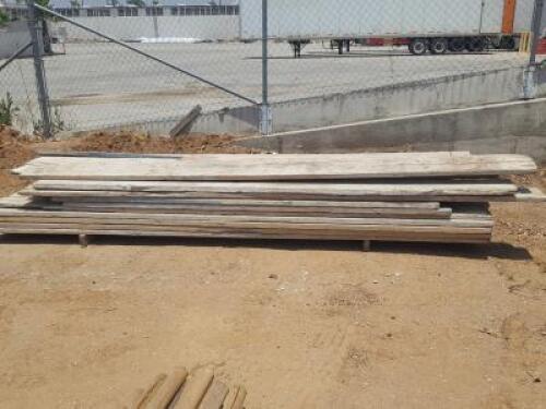 PALLET OF APPROX. (38) 12' WOOD PLANKS **(LOCATED IN COLTON, CA)**