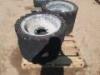 (4) RIMS W/SOLID TIRES, fits Bobcat S-70 Skidsteer. **(LOCATED IN COLTON, CA)** - 3