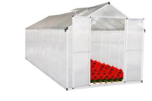 UNUSED 8'X20' TWIN WALL GREENHOUSE (file photo of assembled greenhouse) **(LOCATED IN COLTON, CA)**