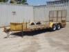 2001 ZIEMAN 8016SPL EQUIPMENT TRAILER, 18'X86" deck, 5' ramps, tool box. s/n:1ZCE23E281ZP23271