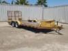 2001 ZIEMAN 8016SPL EQUIPMENT TRAILER, 18'X86" deck, 5' ramps, tool box. s/n:1ZCE23E281ZP23271 - 2