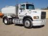 1993 FORD L9000 2,000 GALLON BOBTAIL WATER TANK TRUCK, Detroit 285hp diesel, 8-speed, 12,000# front, 22,700# rear, tow package. s/n:1FTYS95B5PVA13030 - 2