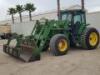 s**JOHN DEERE 7410 UTILITY TRACTOR, John Deere 6cyl 120hp diesel, 740 loader attachment, grapple bucket, aux hydraulics, 4x4, cab w/air, 3-point hitch, pto, draw bar, rear aux hydraulics, 2,892 hours indicated. s/n:RW7410R012684