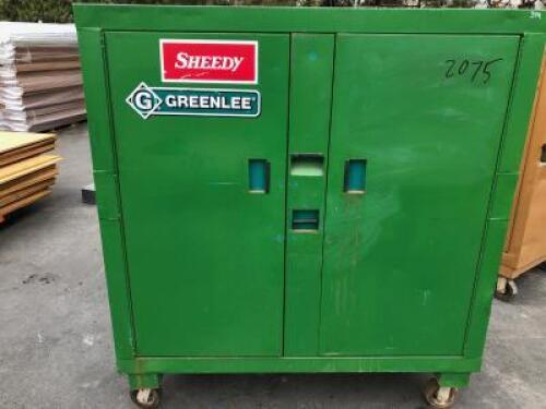 GREENLEE ROLLING JOB BOX, 57"x60"x30", 59.0 cu.ft. **(LOCATED IN COLTON, CA)**