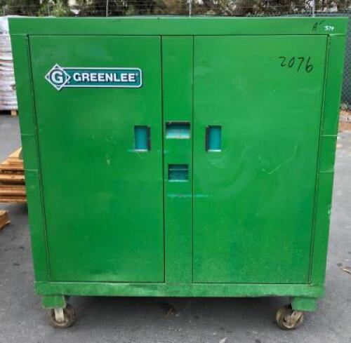 GREENLEE ROLLING JOB BOX, 57"x60"x30", 59.0 cu.ft. **(LOCATED IN COLTON, CA)**