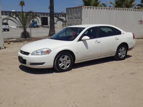 s**2008 CHEVROLET IMPALA SEDAN, 3.5L gasoline, automatic, a/c, pw, pdl, pm. s/n:2G1WB58K781336406