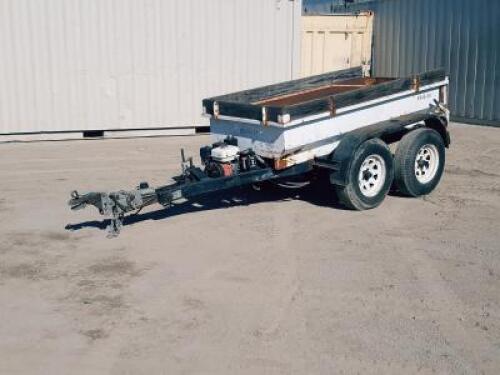 1997 CART-AWAY CMD-100 DUMP TRAILER, 10,000#, 2 yard box, Honda gasoline. s/n:4MFDA1325VW000266
