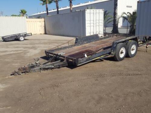 CAR TRAILER, 16'x8' deck. s/n:784252