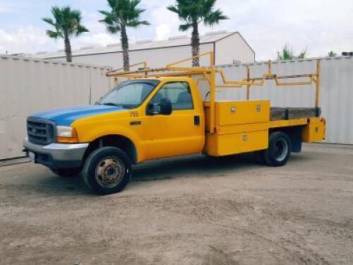 1999 FORD F450 SUPER DUTY UTILITY TRUCK, 7.3L diesel, automatic, a/c, 12' utility body, ladder rack, tow package. s/n:1FDXF46F2XED68723 **(OUT OF STATE BUYER ONLY)**