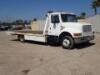 1996 INTERNATIONAL 4700 EQUIPMENT CARRIER TRUCK, 7.3L International diesel, 6-speed, 12' Extreme mfg. Bed w/89" dovetail, 52" fold out ramp, Tulsa winch. s/n:1HTSCABM9TH358406 - 2