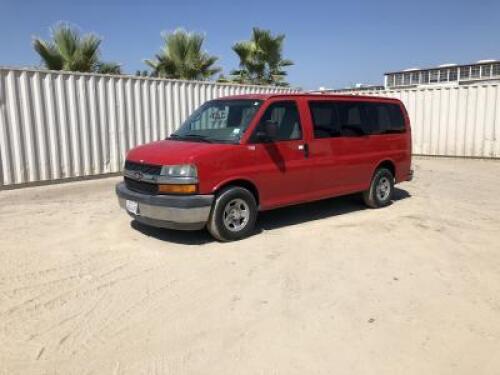 2006 CHEVROLET EXPRESS 1500 VAN, 4.3L gasoline, automatic, a/c, pw, pdl, pm, 69,669 miles indicated. s/n:1GNFG15X161121051