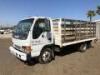 2000 ISUZU NPR FLATBED TRUCK, 4.75L diesel, automatic, 5,360# front, 14' flatbed, 4' stake sides, 9,880# rear, lift gate. s/n:JALC4B147Y7008130