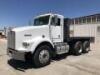 1991 KENWORTH T800 FLATBED TRUCK, Cat 3176 diesel, 10-speed, a/c, 12,000# front, 15' flatbed, tool boxes, 38,000# rears, aluminum wheels. s/n:1XKDDE9XXMS560139