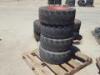 SET OF (4) RIMS W/10X16.5 FOAM FILLED BOBCAT TIRES **(LOCATED IN COLTON, CA)**