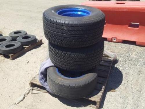 (2) RIMS W/HOOSIER 29X12.5-15 RACING TIRES, (2) RIMS W/TIRES **(LOCATED IN COLTON, CA)**