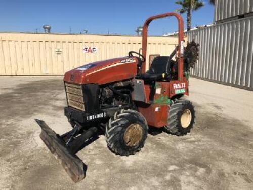 2005 DITCH WITCH RT40 TRENCHER, 3cyl diesel, backfill blade, 4x4, 7' trencher, offset. s/n:3Z0171