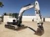 2012 BOBCAT E80 MIDI HYDRAULIC EXCAVATOR, gp bucket, aux hydraulics, backfill blade, cab w/air. s/n:AETB12533 - 2